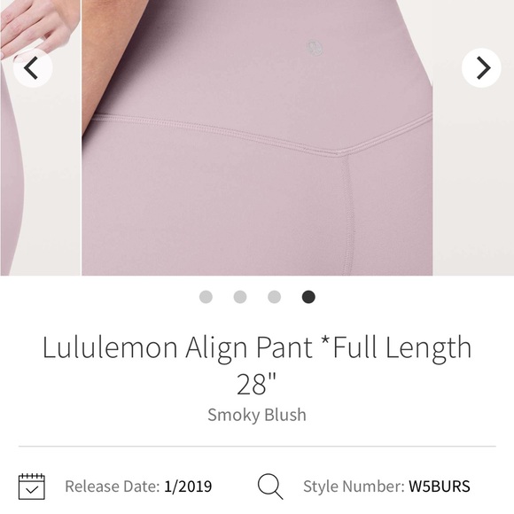 Lululemon Align Pant Full Length 28" Leggings - Picture 2 of 10